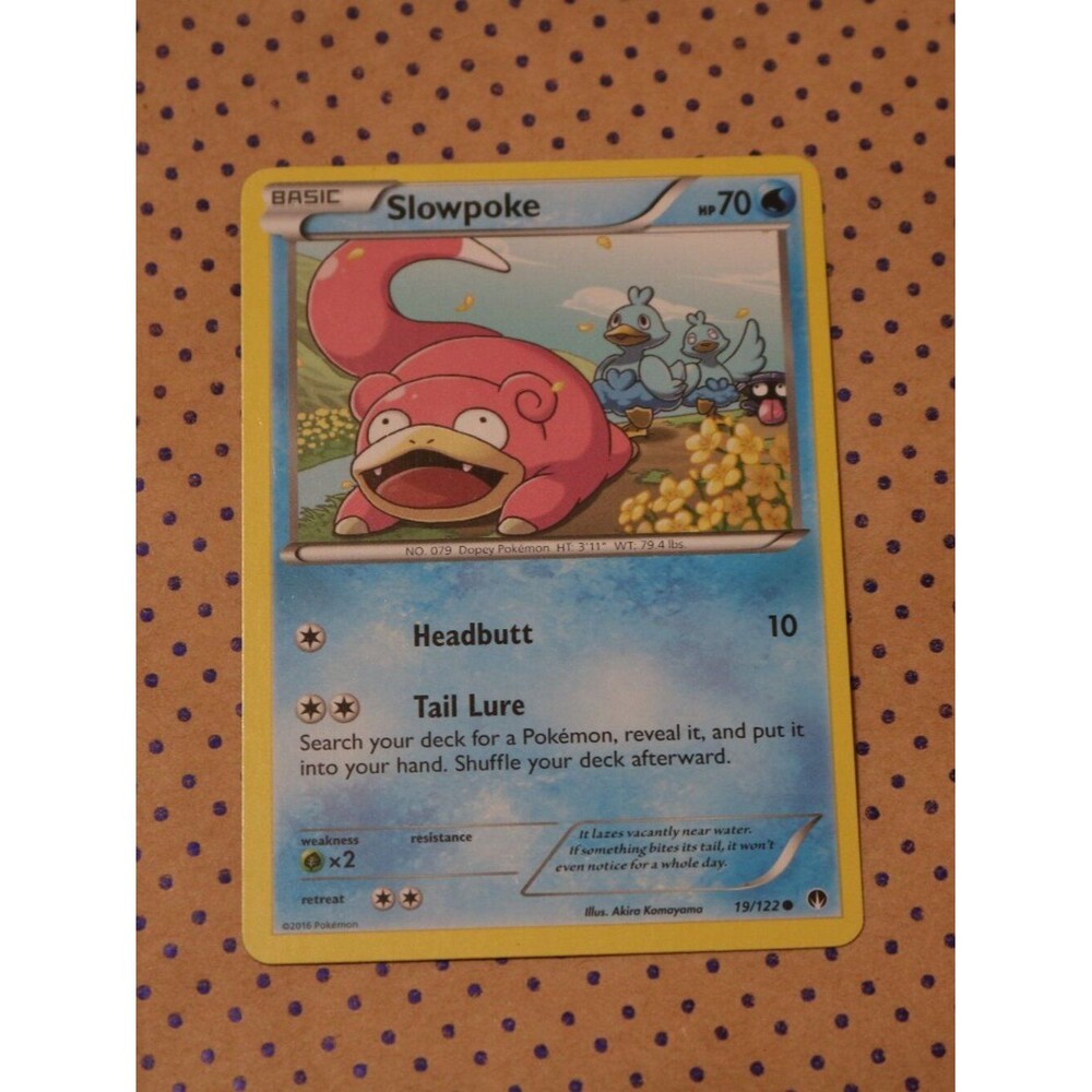 Slowpoke 19/122 Pokemon Card (2016)
